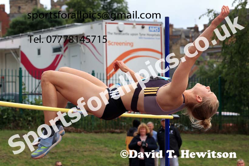 Womens Heptathlon High Jump, 2024 EAP International Combined events, Hewcham, Northumberland.  Photo: David T. Hewitson/Sports for All Pics